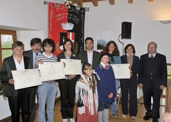 La cerimonia di consegna delle borse di Studio Abbé Chanoux