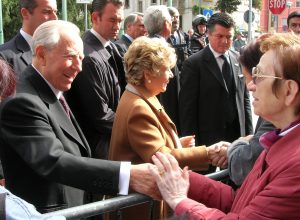 Carlo Azeglio Ciampi in visita ad Aosta nel 2005