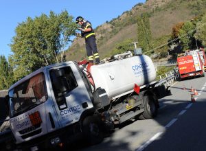 cisterna ribaltata a Quart