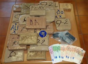 La cocaina sequestrata