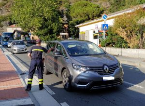 Frana A5, le code a Pont-Saint-Martin (foto dei vigili del fuoco volontari di PSM)