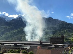 Fumo dalla Cogne - Immagine da FB
