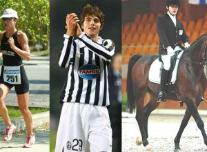 Da sx Charlotte Bonin, Paolo De Ceglie e Andrea Vigon