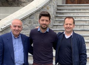 Il delegato di Ascom/Confcommercio Melgara tra Sagaria e Valieri