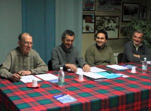 Da sx Bruno Oro, Riccardo Borbey, Egidio Marchese, Giovanni Chiantaretto