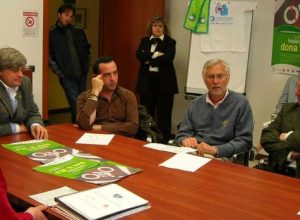 Un momento della conferenza stampa