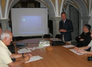 Un momento della conferenza stampa