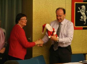 La consegna della Puetta Babbo Natale