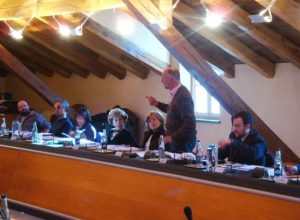 Un momento del consiglio comunale