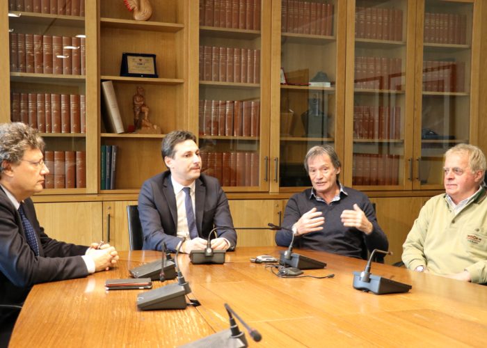 L'incontro fra Roda, Viérin e Marguerettaz