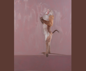 Pulse di Marco Bettio (2020, olio su lino, 150 x 120 cm)