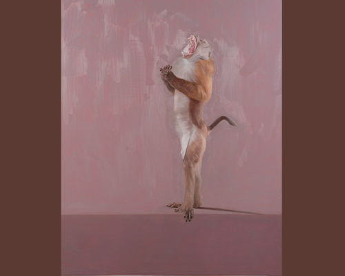 Pulse di Marco Bettio (2020, olio su lino, 150 x 120 cm)