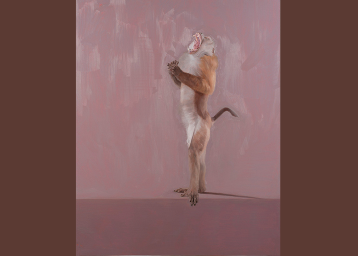 Pulse di Marco Bettio (2020, olio su lino, 150 x 120 cm)