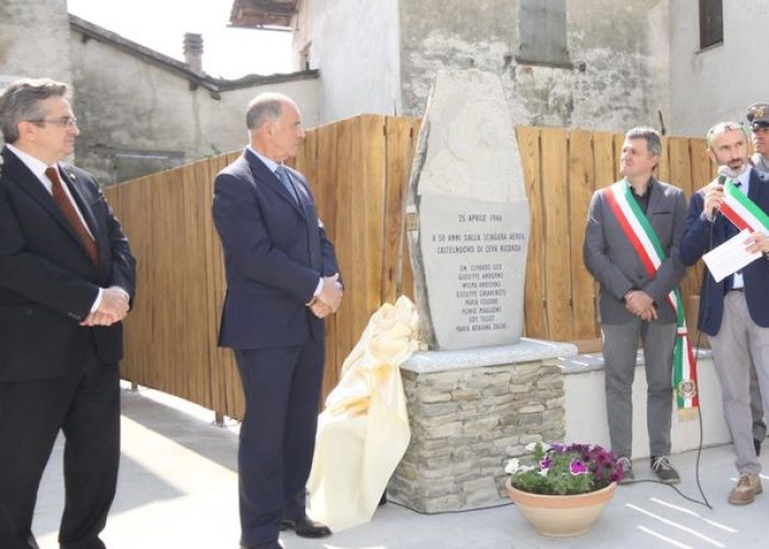 La commemorazione di Corrado Gex a Castelnuovo di Ceva