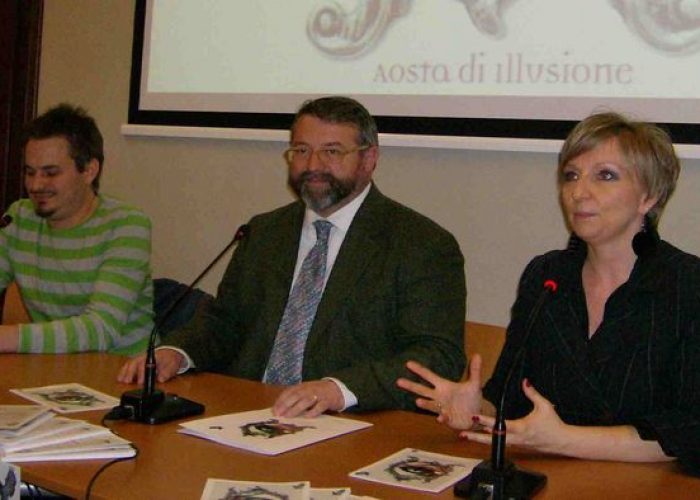 Un momento della conferenza stampa