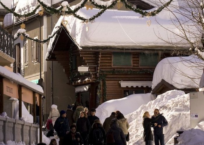 Il centro di Courmayeur