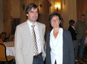 da dx Fabrizia Derriard, Sindaco di Courmayeur e Eric Fournier, sindaco di Chamonix