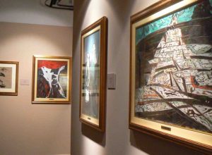 Alcuni quadri in esposizione