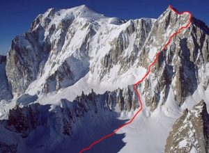 La cresta Kuffner - foto tratta dal sito Mont Blanc Guide