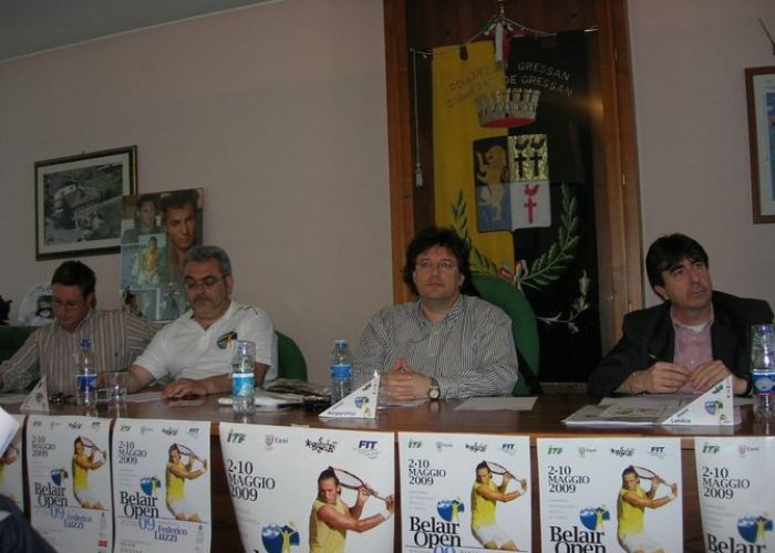 Un momento della conferenza stampa