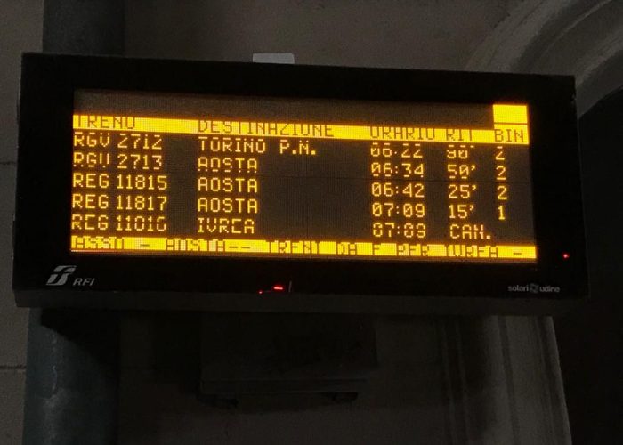 tabellone treni 20 novembre - ritardi e cancellazioni