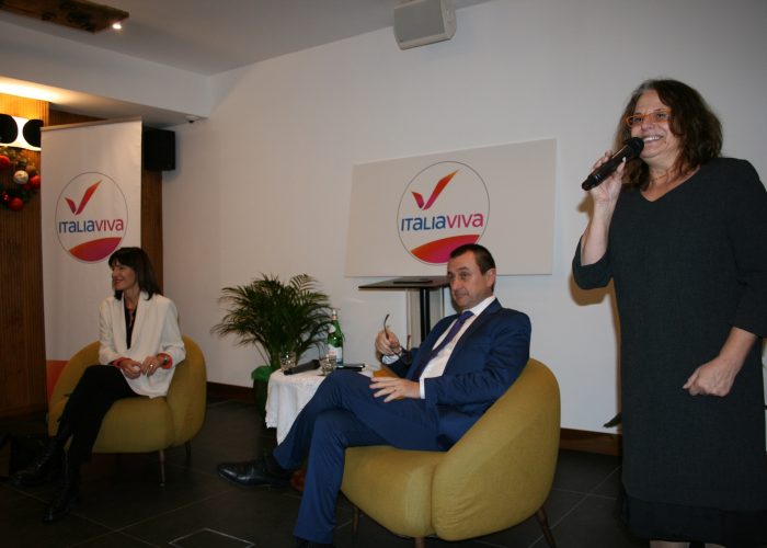 da sinistra, Raffaella Paita, Ettore Rosato, Rosanna Presa