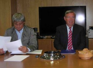 Da sx Luciano Caveri e Giovanni Girolimetto