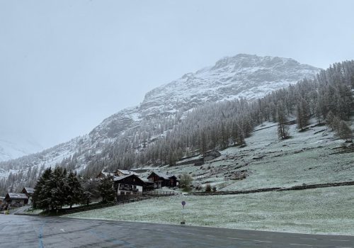 Gressoney-la-Trinité Staffal maggio neve