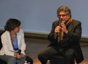Da sinistra Marilinda Mineccia e Giancarlo De Cataldo