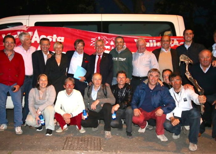 La delegazione valdostana a Bologna