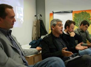 Da sx Christian Diemoz, Jean Paul Lustrissy, Fabrizio Favre e Mario Badino