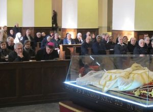 L'urna di don Bosco esposta in Cattedrale