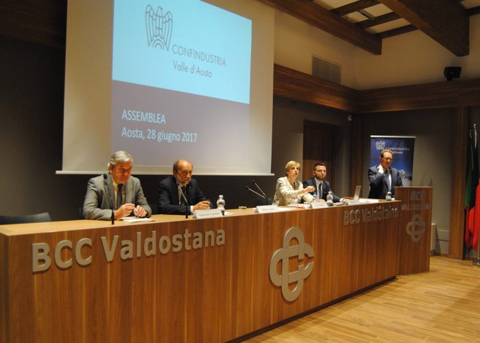 l'Assemblea generale di Confindustria Valle d'Aosta 2017