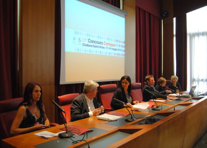 La conferenza stampa sulla Festa di chiusura del Concours Cerlogne