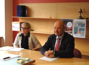 La dottoressa Claudia Nardon ed il Presidente della Chambre Nicola Rosset