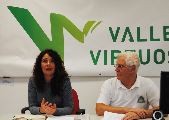 Valle Virtuosa, da sx Jeanne Cheillon e Paolo Meneghini