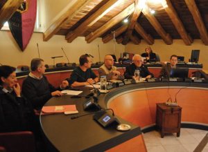 La II Commissione consiliare del Comune di Aosta con l'Amministratore Unico NUV Bruno Milanesio