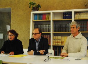 Da sx la Presidentessa del Conservatoire Emanuela Lagnier, il Direttore Renato Meucci e il docente Giovanni Miszczyszyn