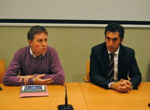 Il Sindaco Fulvio Centoz e l'assessore alle Politiche Sociali Marco Sorbara