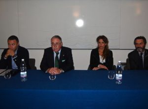 Andrea Manfrin, Sergio Ferrero, Nicoletta Spelgatti ed il Sindaco di Varese Attilio Fontana