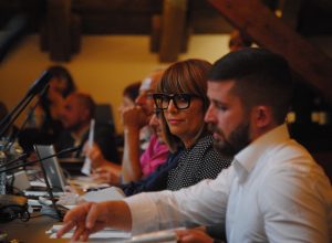 Alessandra Addario (Lega) e Lorenzo Aiello (Misto di minoranza)