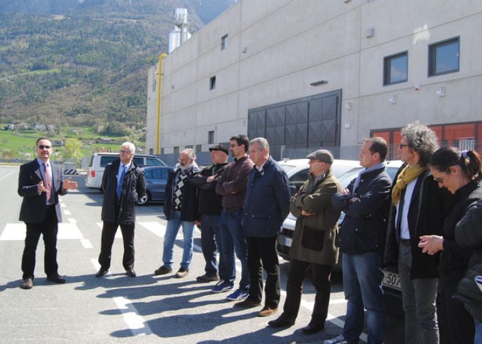 La II Commissione consiliare di Aosta in visita alla Centrale Telcha