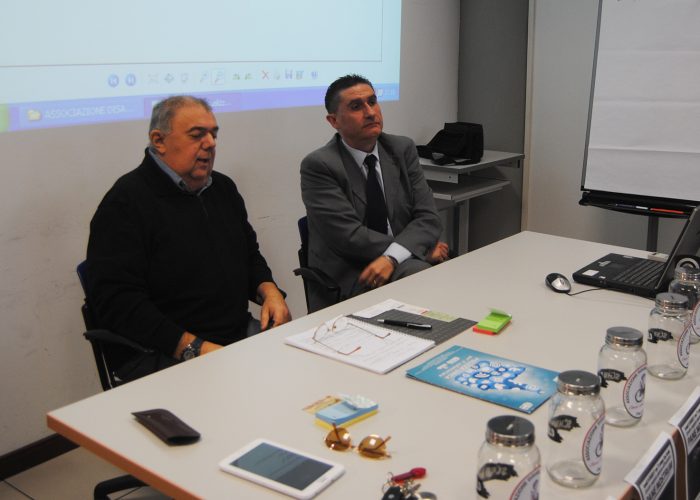 Da sx Mantovanelli e Concas dell'Associazione Disabili VdA