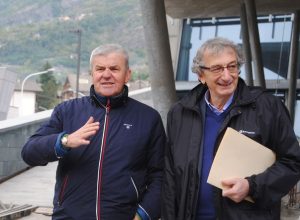 Il Soprintendente Domaine e l'architetto De Gattis