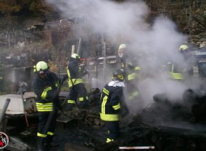 L'intervento dei Vigili del Fuoco