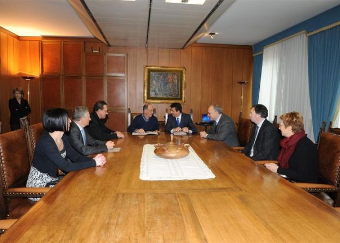 Firma accordo Demanio-Regione