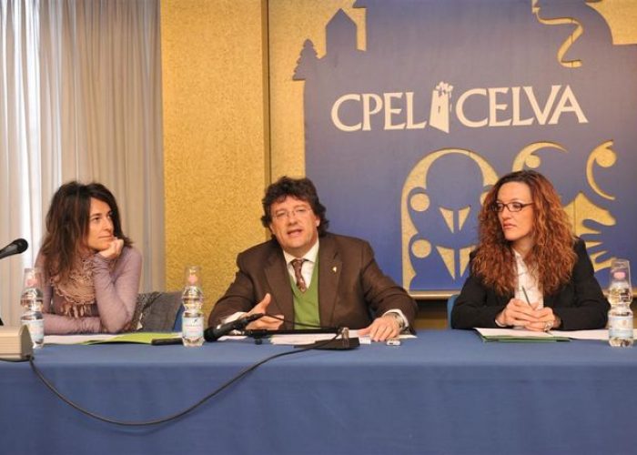 Presentazione di Musicastelle: da sx Morelli, Marguerettaz e Detti