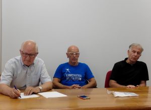 Da sx: Luigino Vallet, Guido Azzalea e Pietro Giglio
