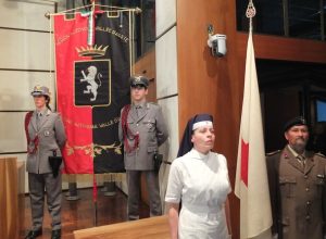 Cerimonia di consegna della medaglia d'oro della Croce Ros