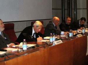 da sx: Franco Lombardi, Luciano Violante, Cerise, Franco Bassaini e Piero Giarda